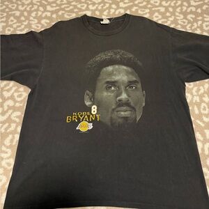 Black Graphic Men's Shirt Kobe Bryant vintage rare t shirt men’s 2xl